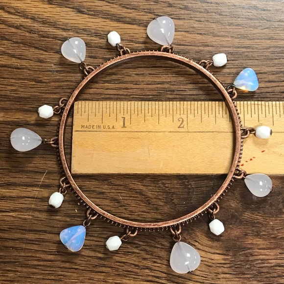 NWT Avon Opalesque Beaded Bangle Large - Picture 3 of 7